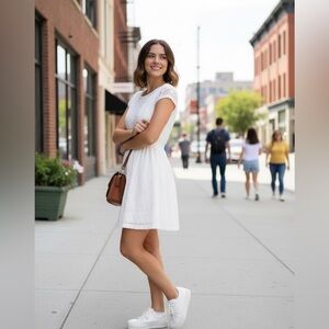 Urban Juniors White Lace Mini Dress Size Medium